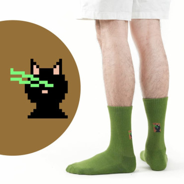 Blank Socks [Meow Meow Laser]