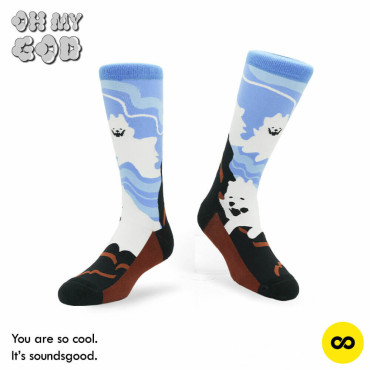 OMG [Mad Dog Wave] Socks