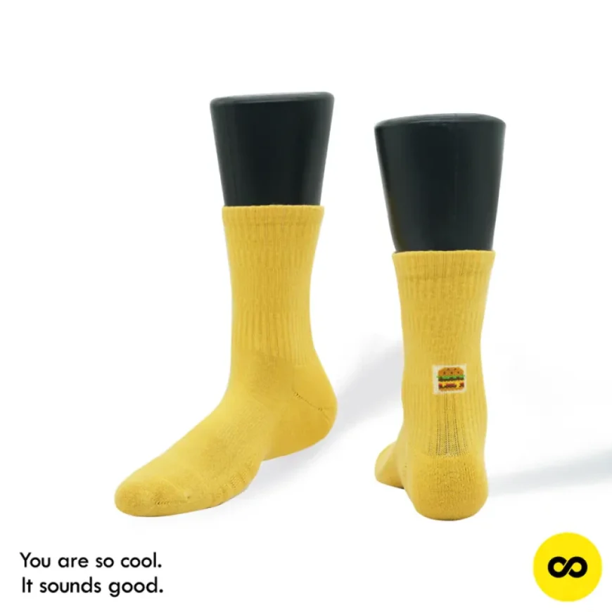 SoundsGood Yummy Burger Plain Socks